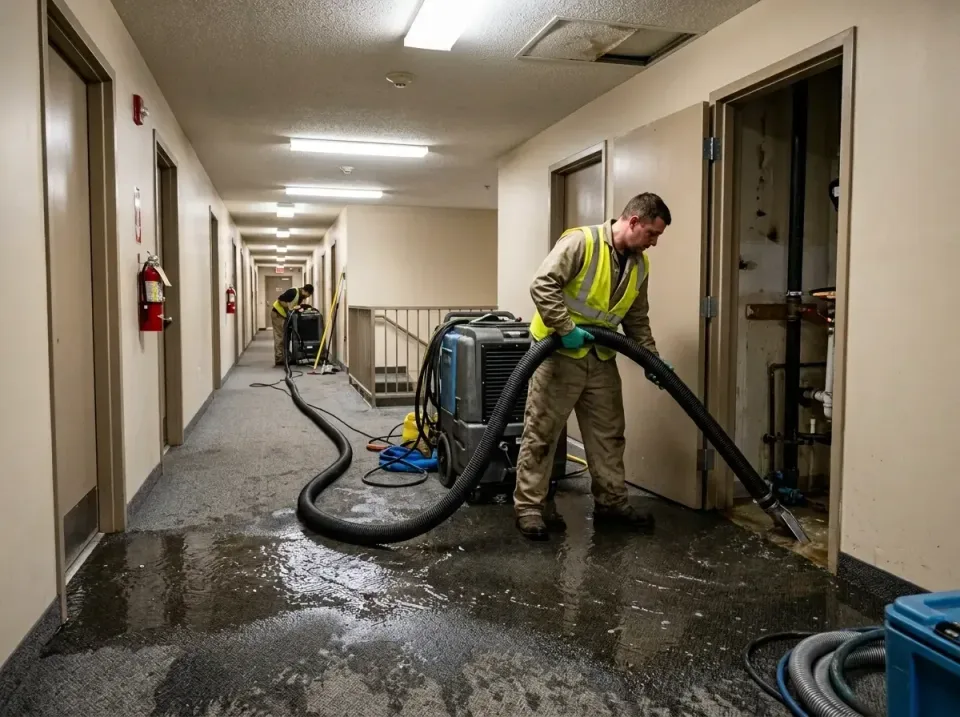 multi-unit-apartment-hallway-f-005 — frequently asked questions, Emergency Burst Pipe Water Extraction & Removal in Wildomar…